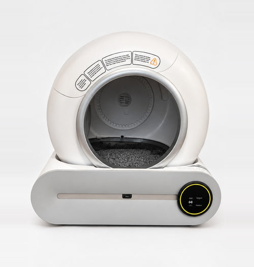 LitterLux self-cleaning litter box, front view